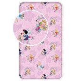 Minnie Flowers cotton fitted sheet 1 person 90x200 cm