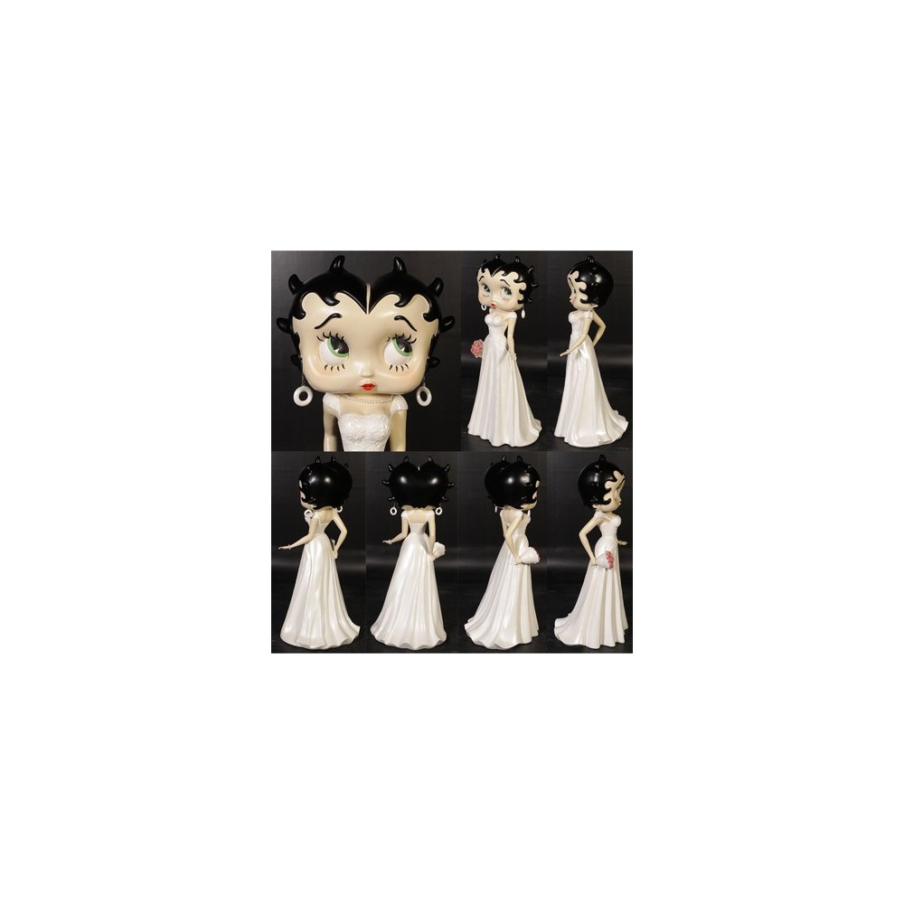 beeldje betty boop 92 cm trouwjurk