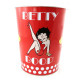 Corbeille ou poubelle Betty Boop Pin Up rouge