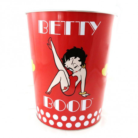 Korb oder Mülleimer Betty Boop Pin Up rot