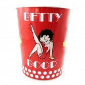 Corbeille ou poubelle Betty Boop Pin Up rouge