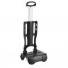 Chariot à roulettes pliable Noir pour cartable