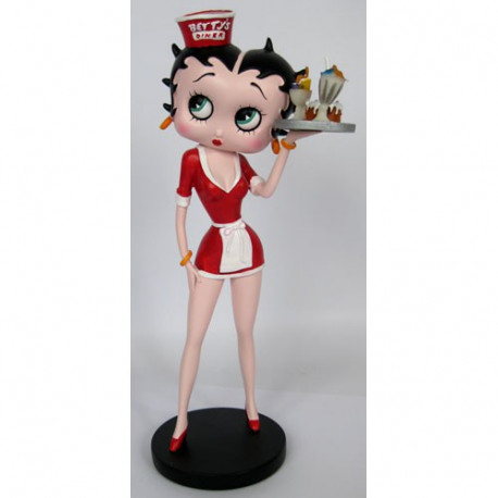 Statuette Betty Boop Sexy Serveuse rouge