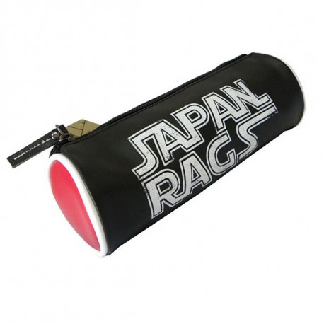 Estuche Japan Rags Negro & Rojo 22 CM