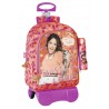 Cartable à roulettes Violetta Love 43 CM Haut de Gamme Trolley + Trousse