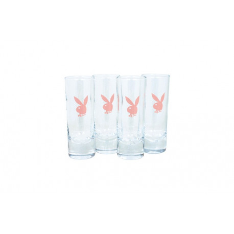 Sacco di 4 mini bicchieri Playboy