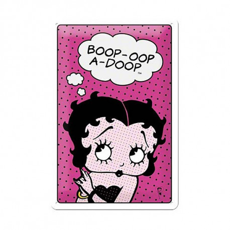 Plaque métallique Betty Boop BD 30 CM