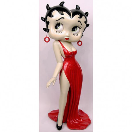 Sera di statuetta Betty Boop vestito rosso CM 94