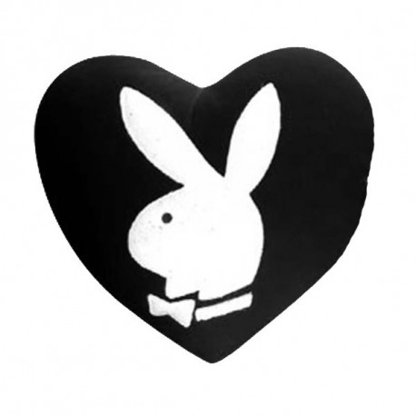 Coussin Playboy Coeur Lapin Blanc