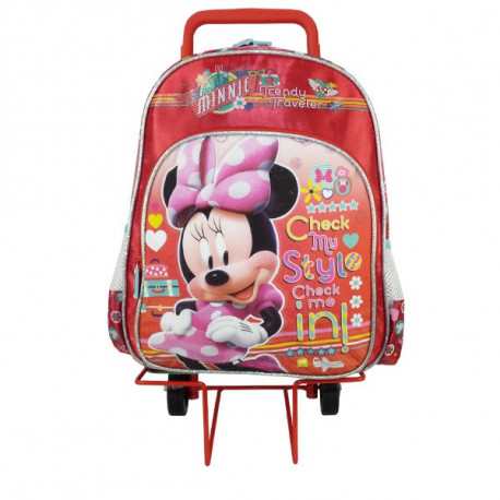 Minnie Traveler rood 40 CM hoog - tas bag koffer