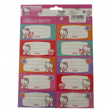 20 labels Hello Kitty
