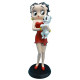 Estatuilla Betty Boop tomando Pudgy