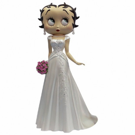 Statuette Betty Boop Robe de mariée