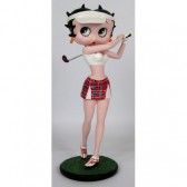 Betty Boop Golfspieler statue