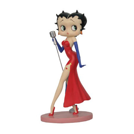 Figure Betty Boop singer - Red dress