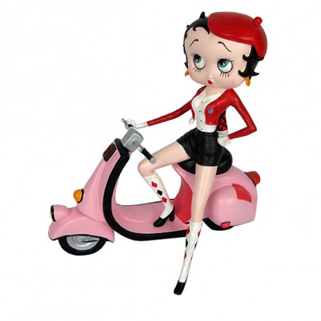Statuette Betty Boop Scooter Rosa