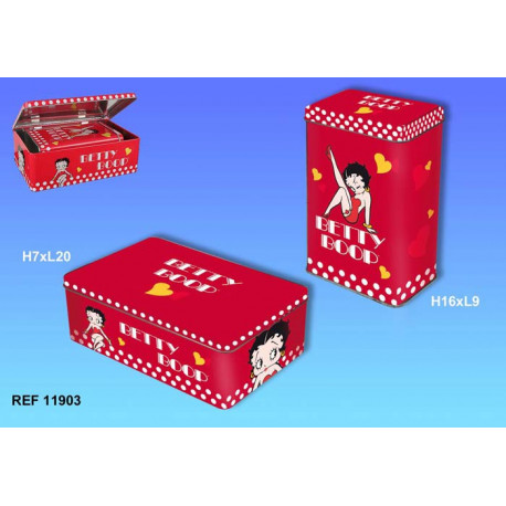 Set of 2 Boxes Trundle Rectangular Betty Boop