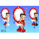 Betty Boop mirror statuette divine white dress - model 1