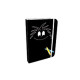 Black notebook A6 Barbouille