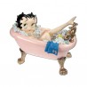 Statuette Betty Boop Baignoire rose