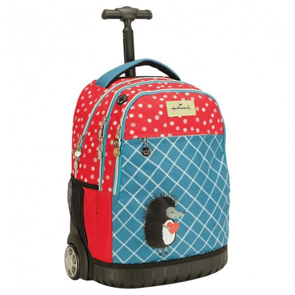 Mochila con ruedas para niñas, mochilas con ruedas, equipaje de viaje para  primaria, Niña Azul 02