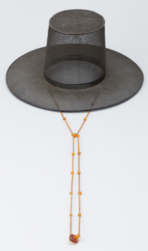 Gat d’homme, Corée, dynastie Joseon, XIXe siècle. The Metropolitan Museum of Art, New York, objet 1979.106.1a–c. Image du domaine public.