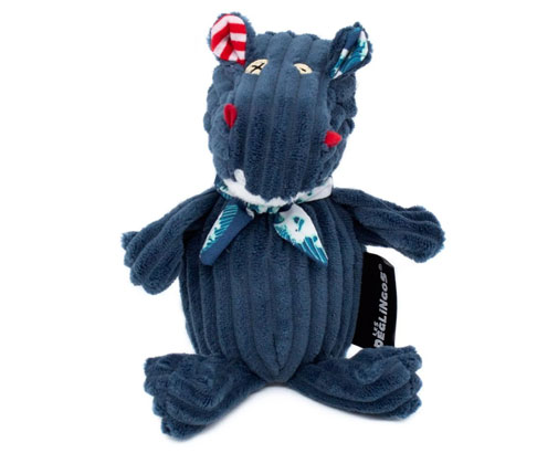 Peluche Hippopotame texturée et colorée Les Deglingos