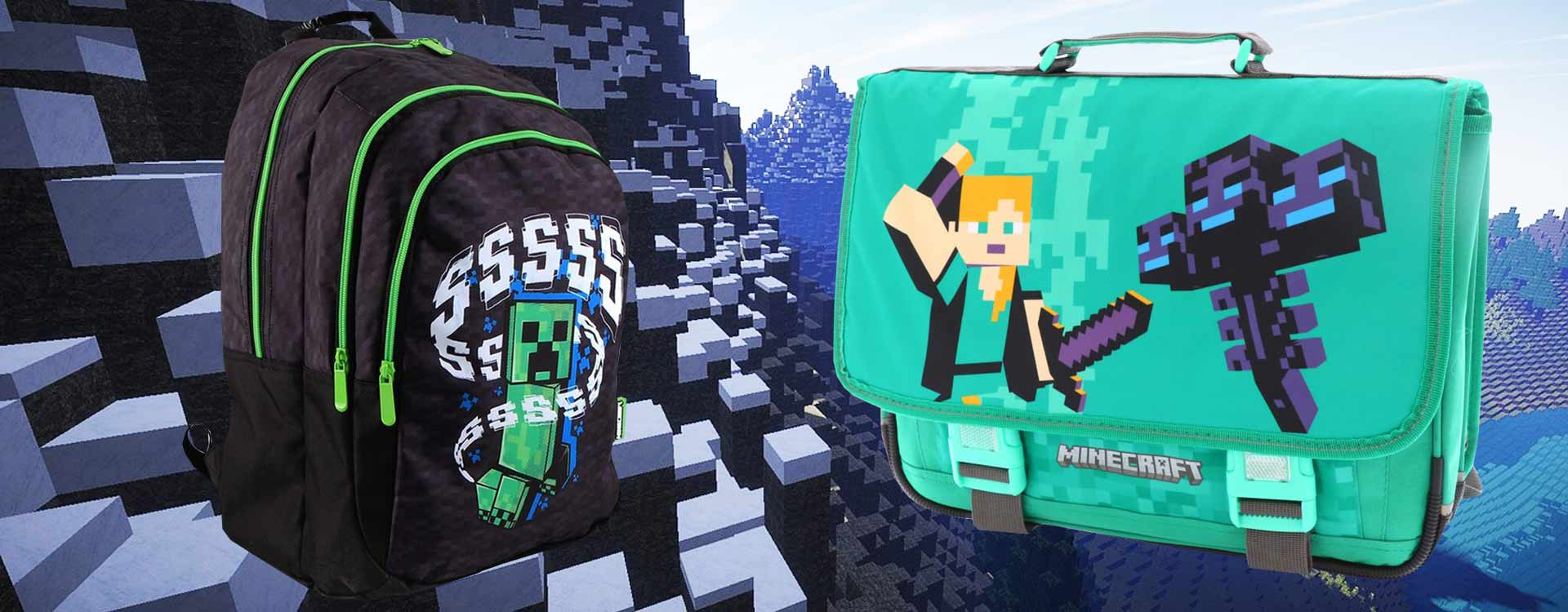 Cartable, sac à dos ou trolley : quel est le meilleur sac d’école Minecraft pour votre enfant ?