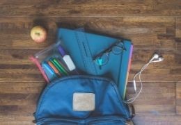 How do you secure your child's schoolbag?